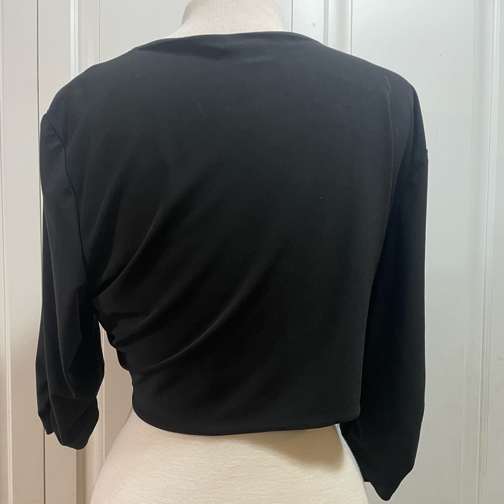 Crop Top Tie Cardigan - Picture 3 of 7